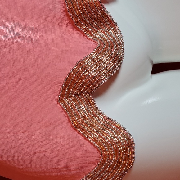 Iisley New York Beaded Designer Semi Sheer Tank Top Blouse Sz M BNWT - Picture 3 of 10